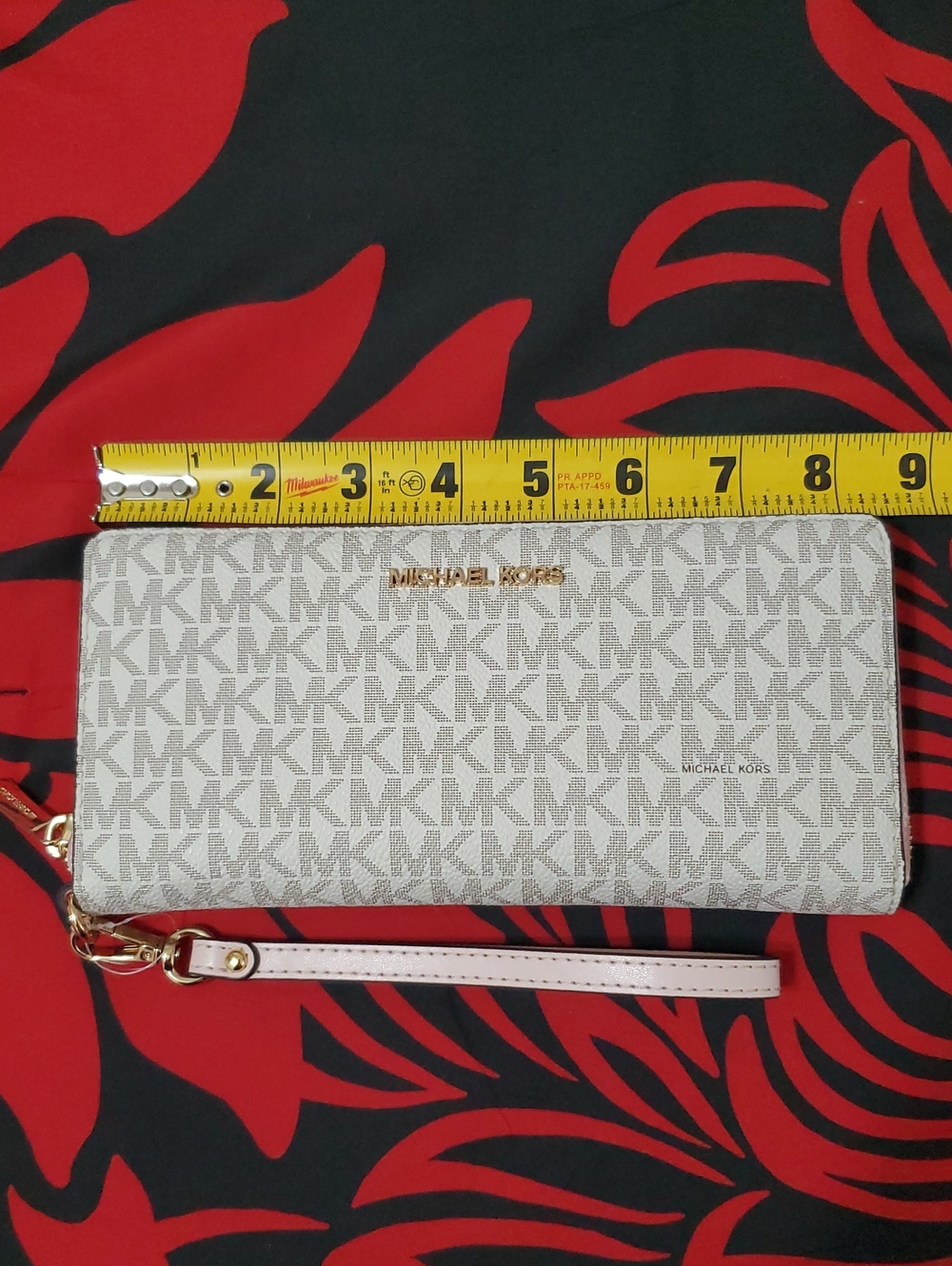 Michael Kors Jet Set Continental Powder Blush Pink Multi Wallet Wristlet - Picture 4 of 6
